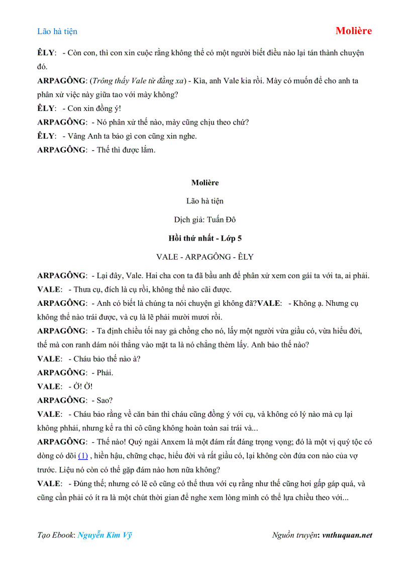 image for page Ebook Lão hà tiện Molière