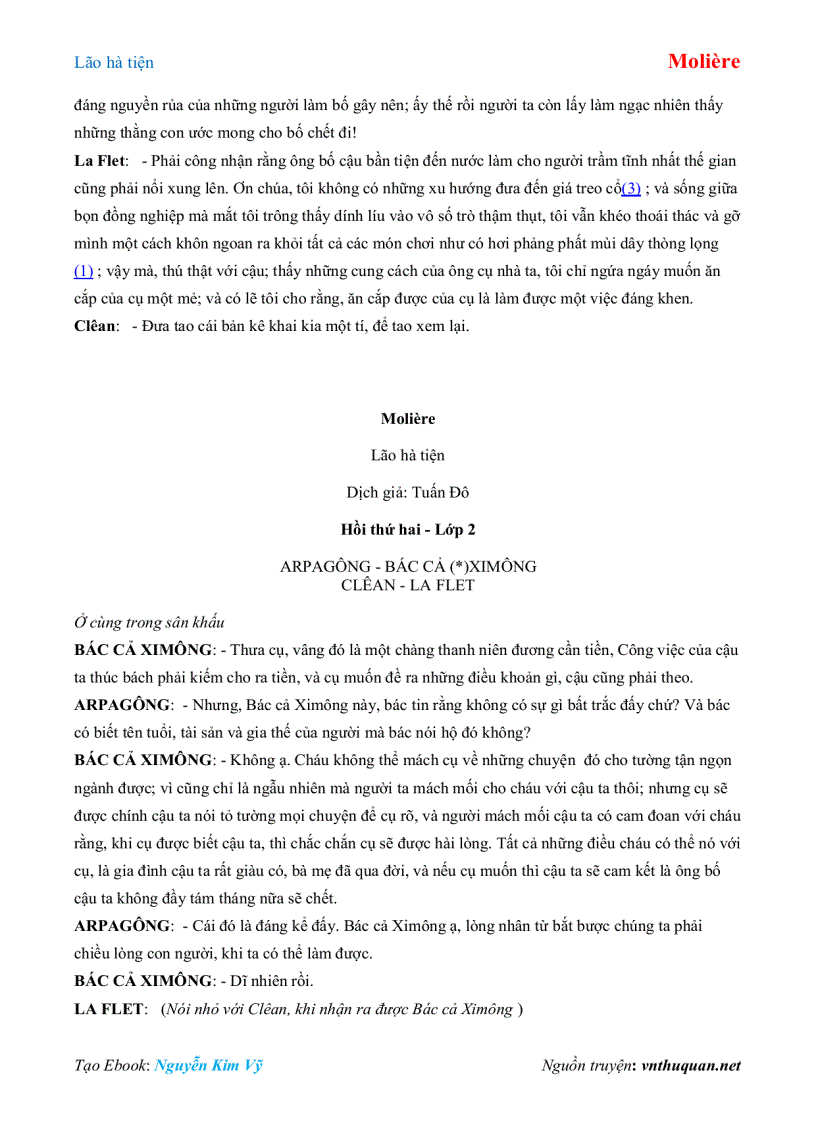 image for page Ebook Lão hà tiện Molière