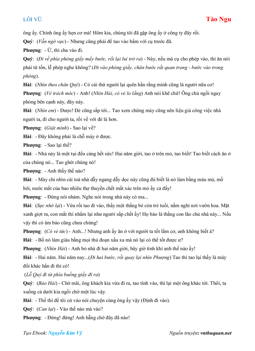 image for page Ebook LÔI VŨ Tào Ngu