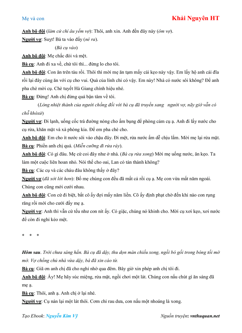 image for page Ebook Mẹ và con Khải Nguyên HT