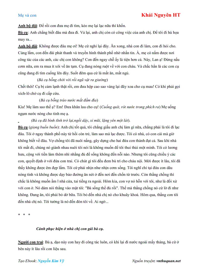 image for page Ebook Mẹ và con Khải Nguyên HT