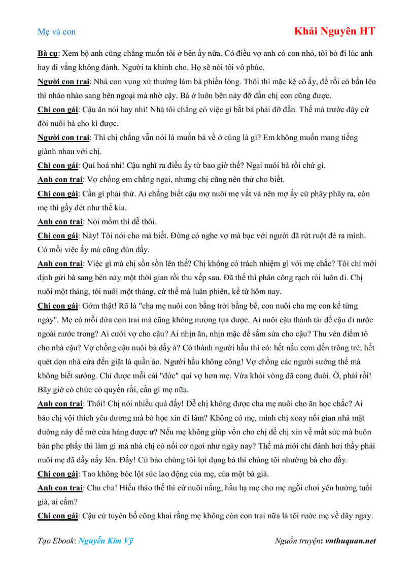 image for page Ebook Mẹ và con Khải Nguyên HT