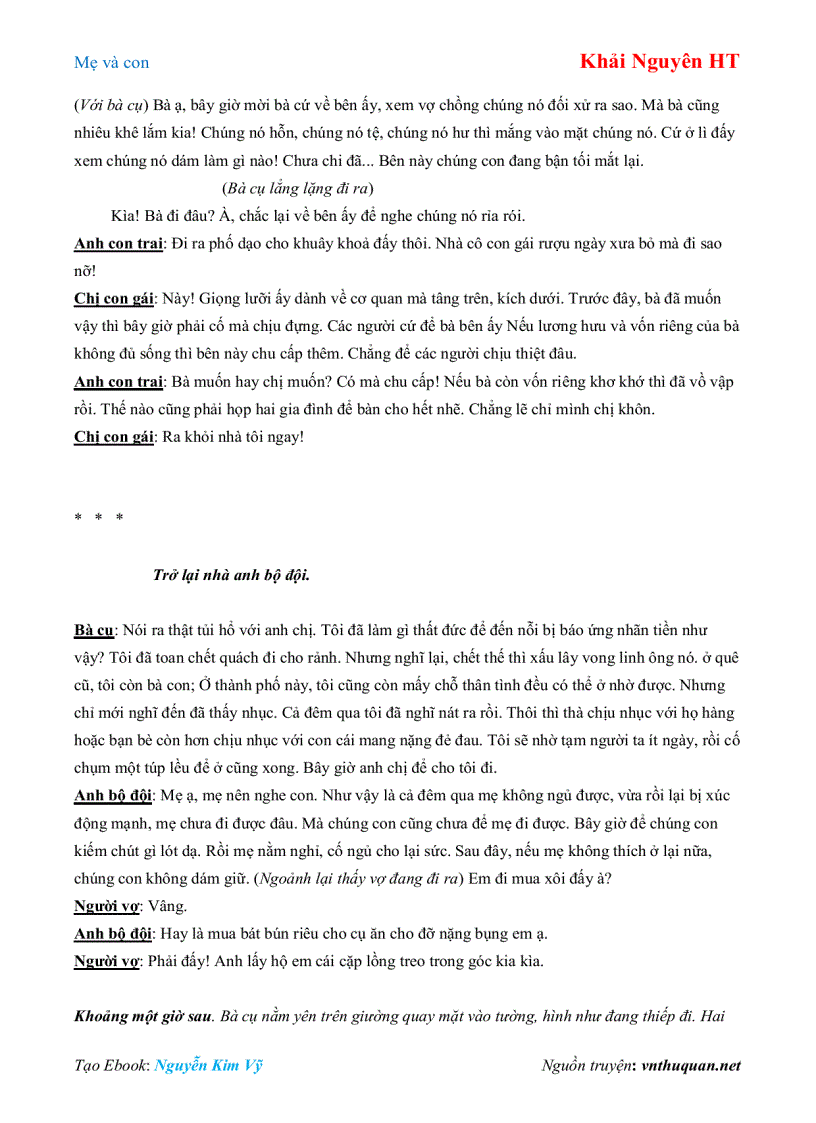 image for page Ebook Mẹ và con Khải Nguyên HT