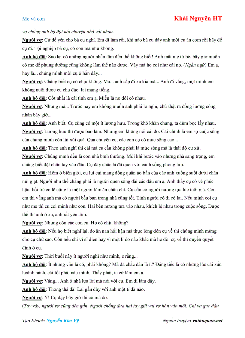 image for page Ebook Mẹ và con Khải Nguyên HT
