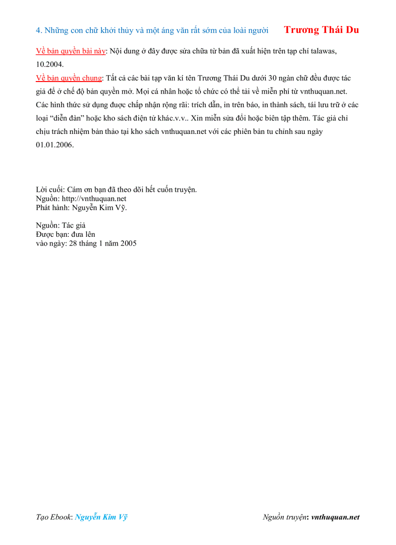 image for page Ebook Những con chữ khởi thủy và một áng văn rất sớm của loài người Trương Thái Du