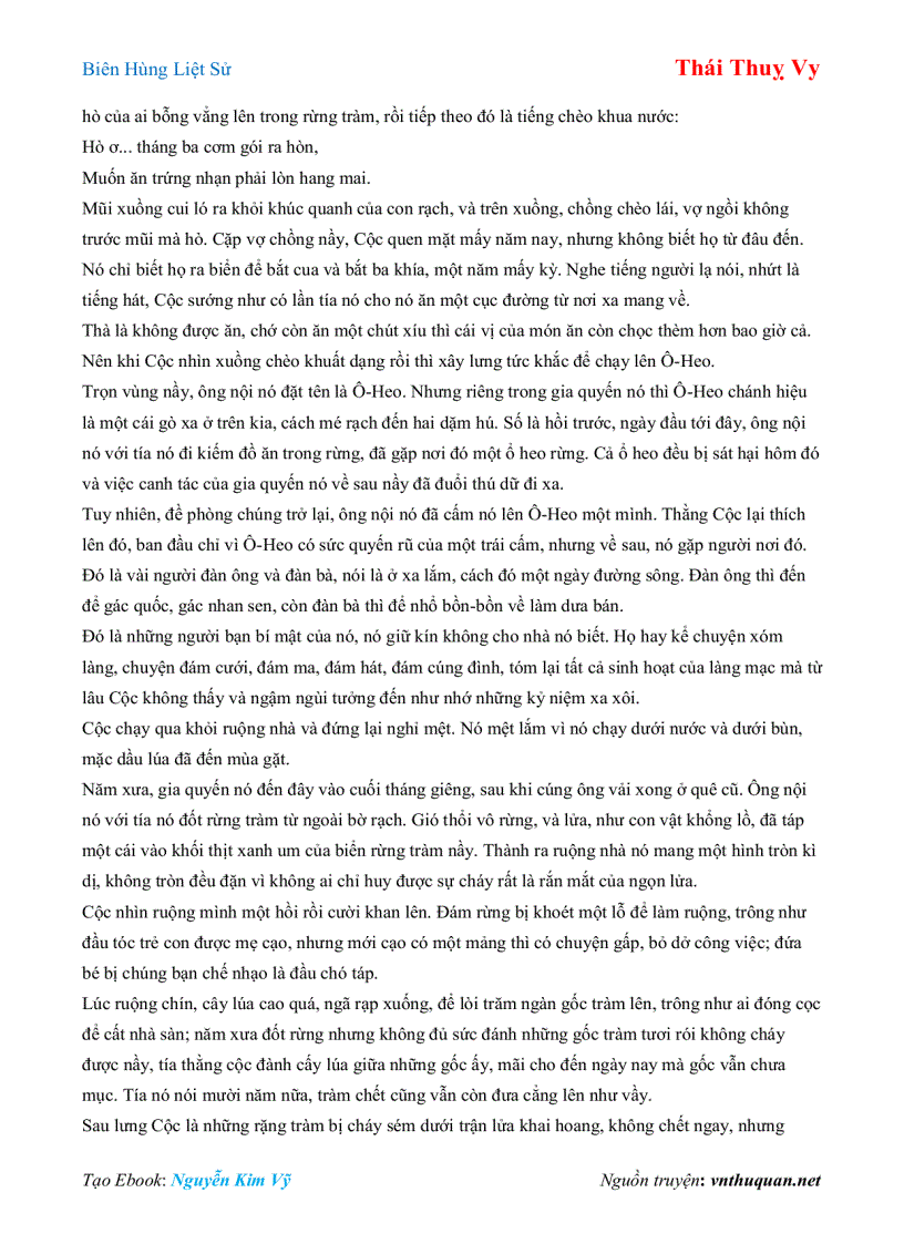 image for page Ebook Biên Hùng Liệt Sử Thái Thuỵ Vy