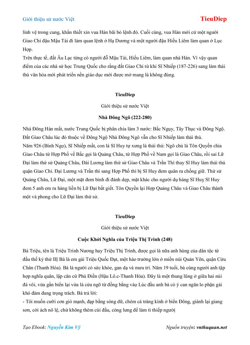 image for page Ebook Giới thiệu sử nước Việt TieuDiep