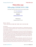 Ebook Hiến pháp CHXHCNVN 1980 Nhóm biên soạn