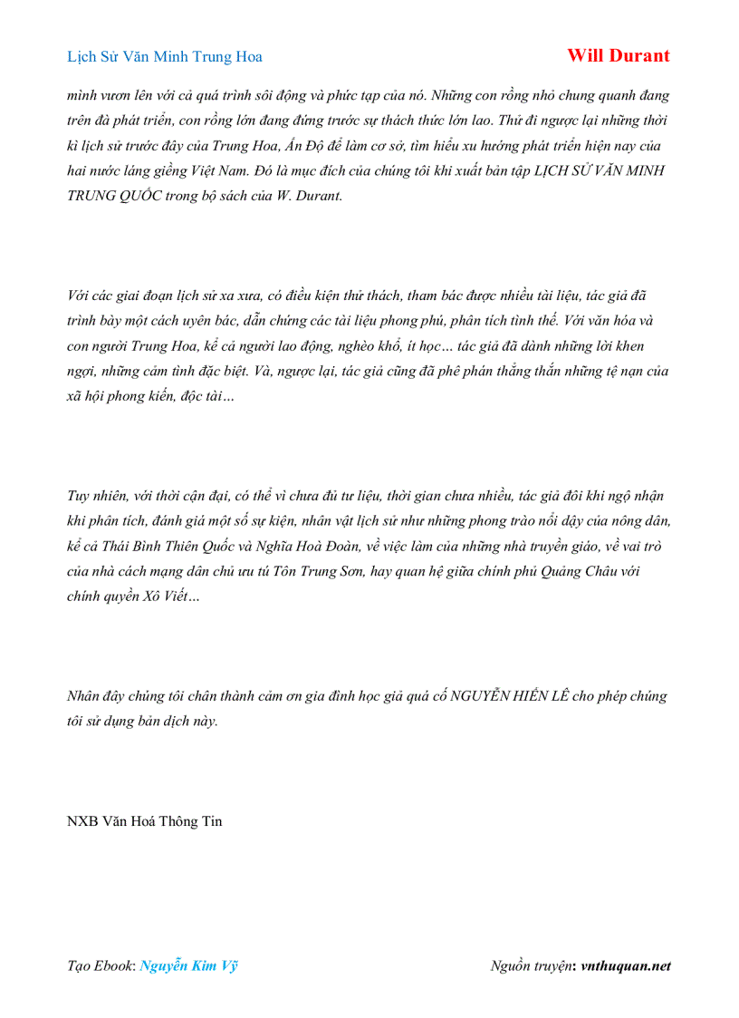 image for page Ebook Lịch Sử Văn Minh Trung Hoa Will Durant