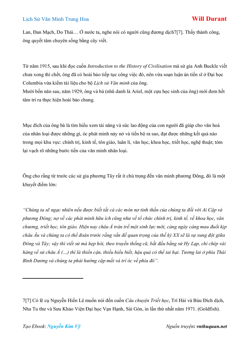 image for page Ebook Lịch Sử Văn Minh Trung Hoa Will Durant