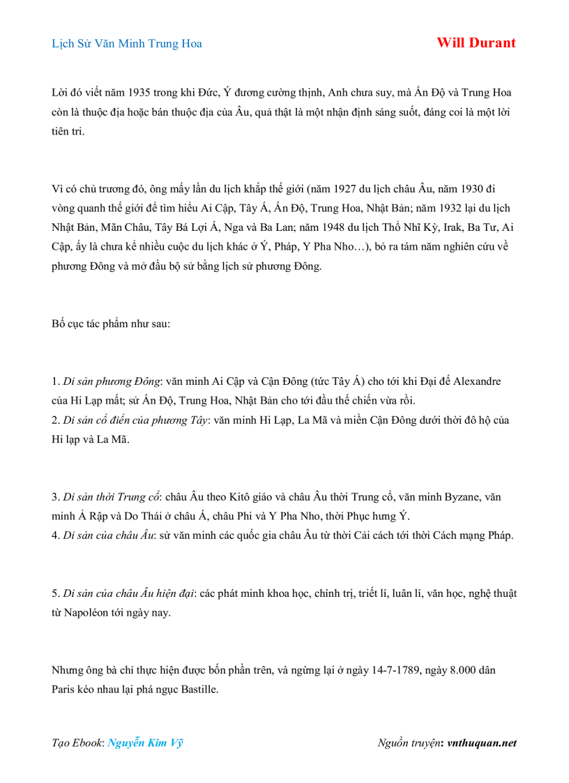 image for page Ebook Lịch Sử Văn Minh Trung Hoa Will Durant