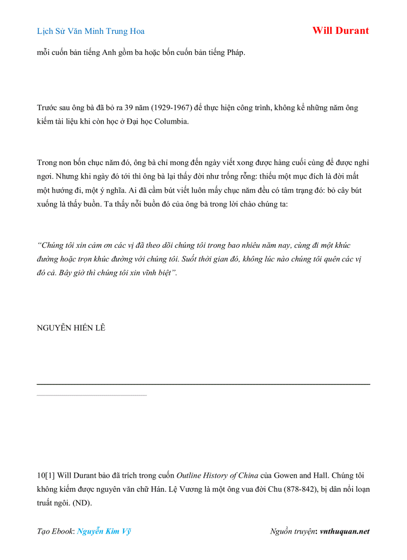 image for page Ebook Lịch Sử Văn Minh Trung Hoa Will Durant