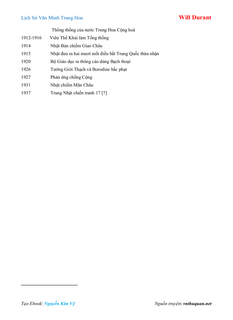 image for page Ebook Lịch Sử Văn Minh Trung Hoa Will Durant