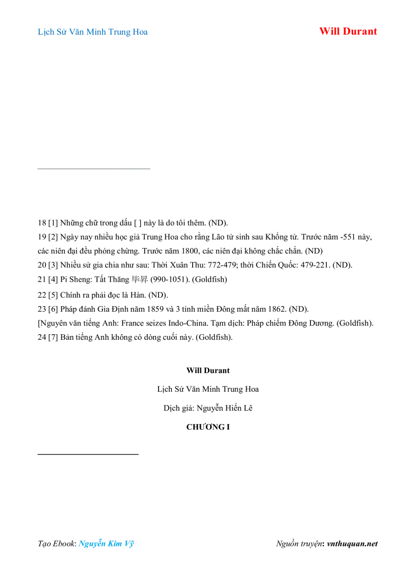 image for page Ebook Lịch Sử Văn Minh Trung Hoa Will Durant