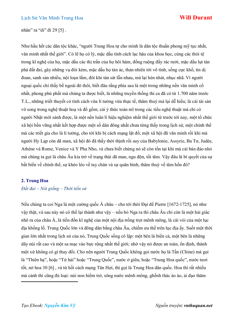 image for page Ebook Lịch Sử Văn Minh Trung Hoa Will Durant