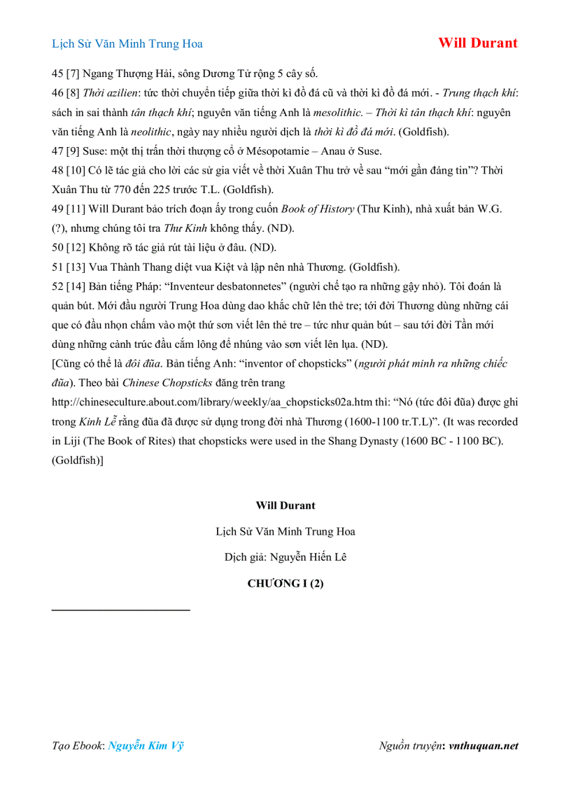 image for page Ebook Lịch Sử Văn Minh Trung Hoa Will Durant