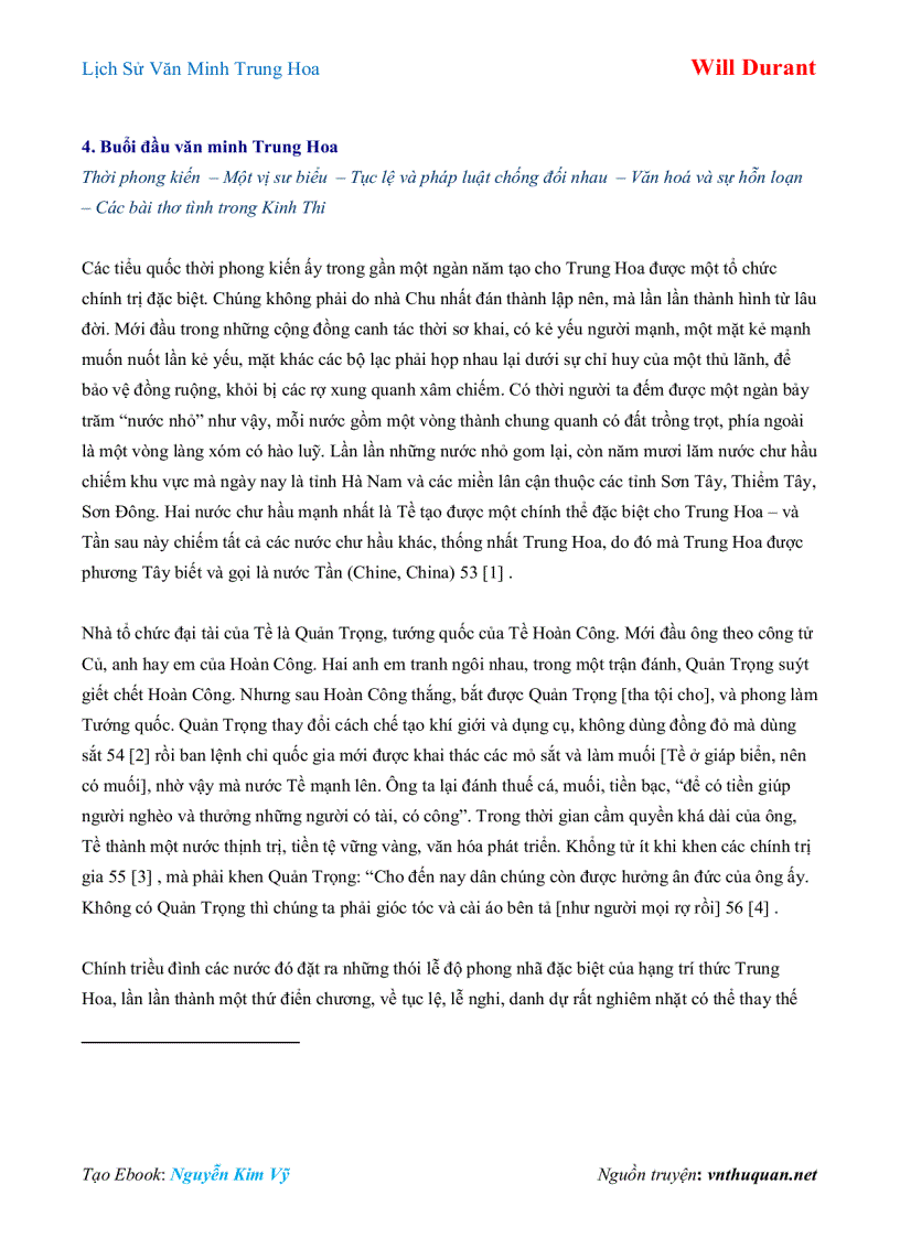 image for page Ebook Lịch Sử Văn Minh Trung Hoa Will Durant