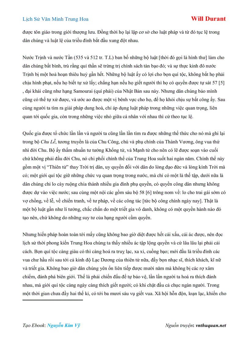 image for page Ebook Lịch Sử Văn Minh Trung Hoa Will Durant