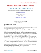 Ebook Lịch sữ Võ Ta Việt Võ Đạo Chưởng Môn Việt Vỏ Đạo Lê Sáng