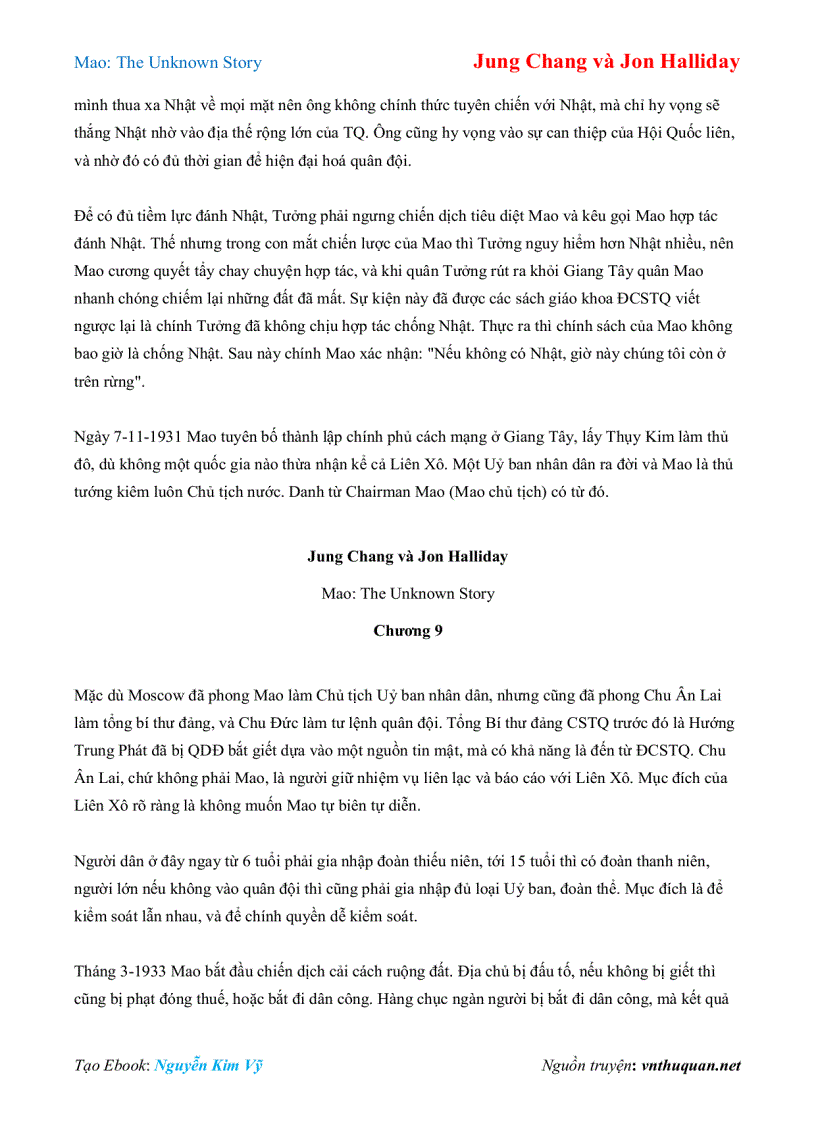 image for page Ebook Mao The Unknown Story Jung Chang và Jon Halliday