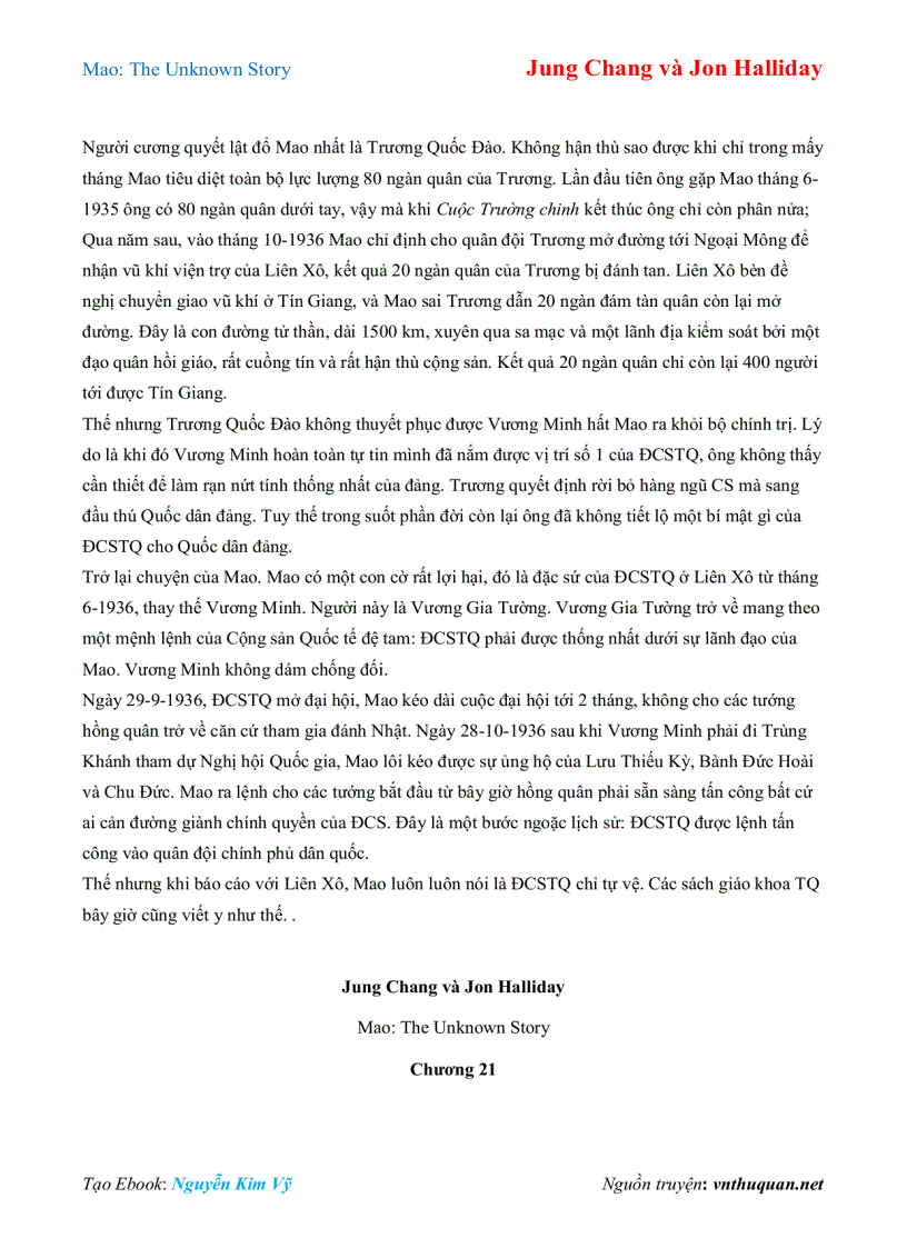 image for page Ebook Mao The Unknown Story Jung Chang và Jon Halliday