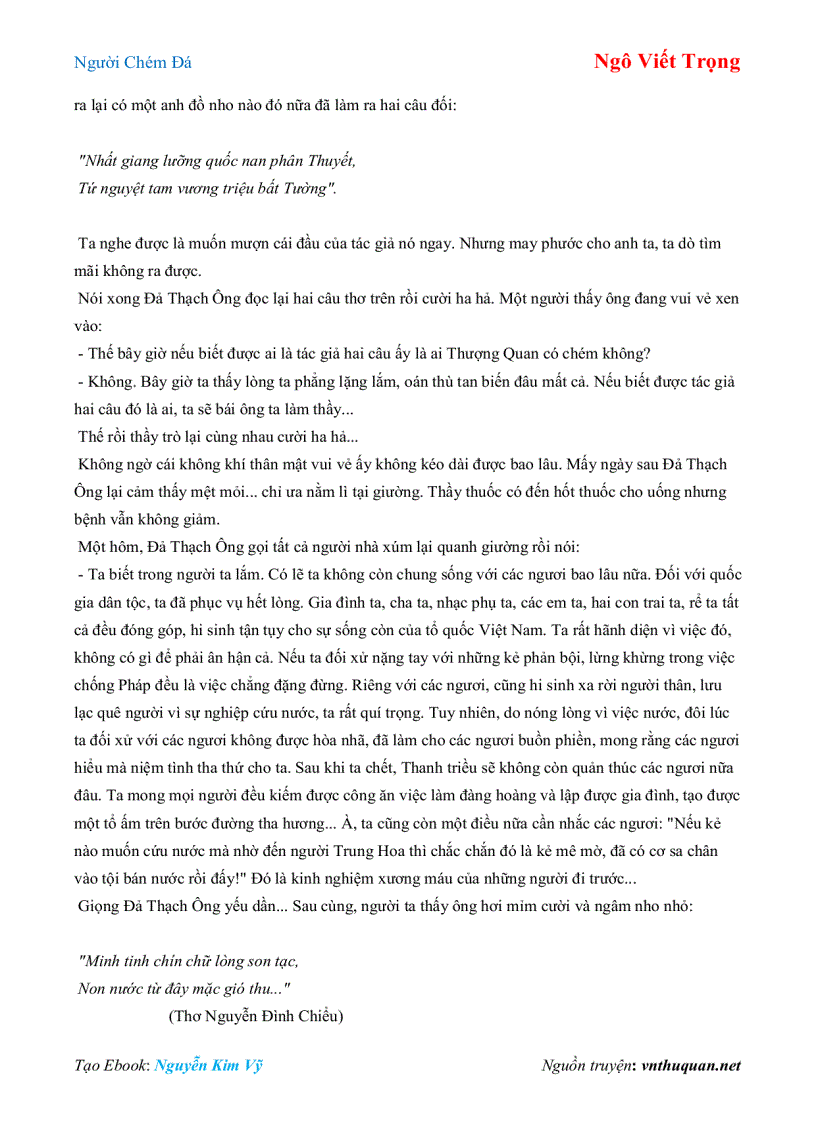 image for page Ebook Người Chém Đá Ngô Viết Trọng