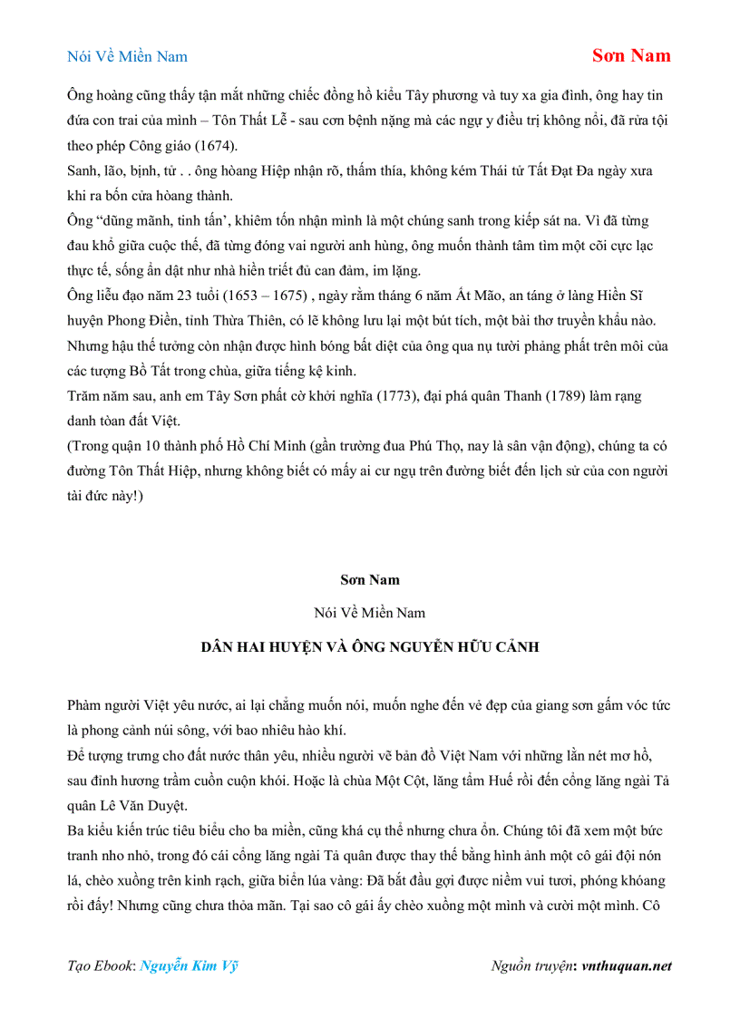 image for page Ebook Nói Về Miền Nam Sơn Nam