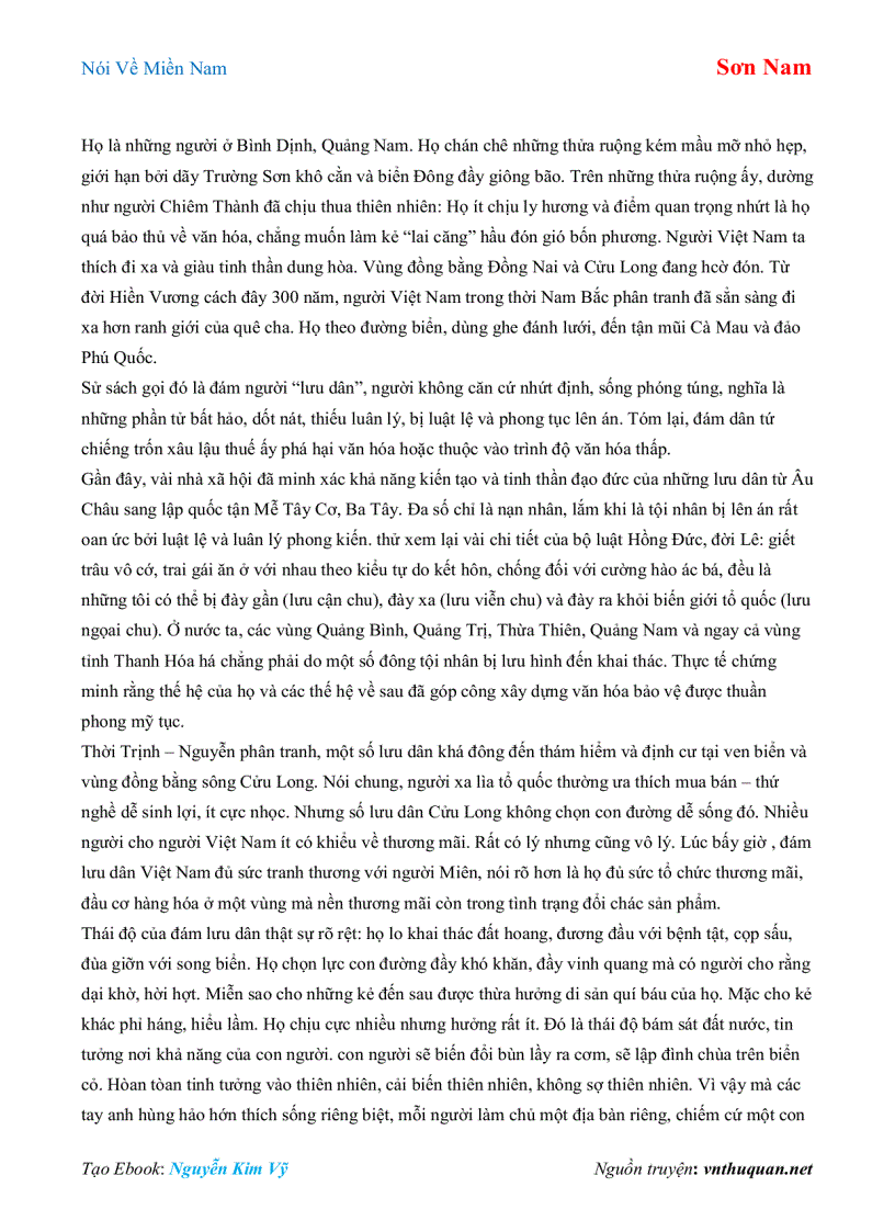 image for page Ebook Nói Về Miền Nam Sơn Nam