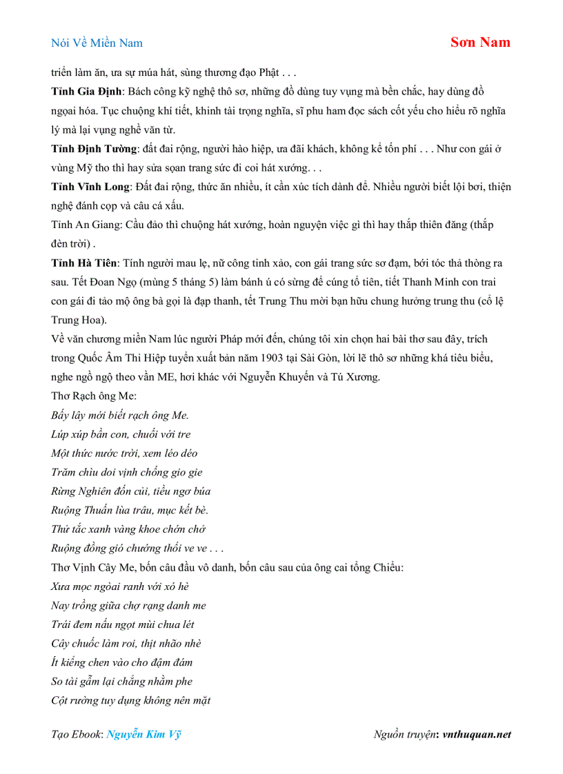 image for page Ebook Nói Về Miền Nam Sơn Nam