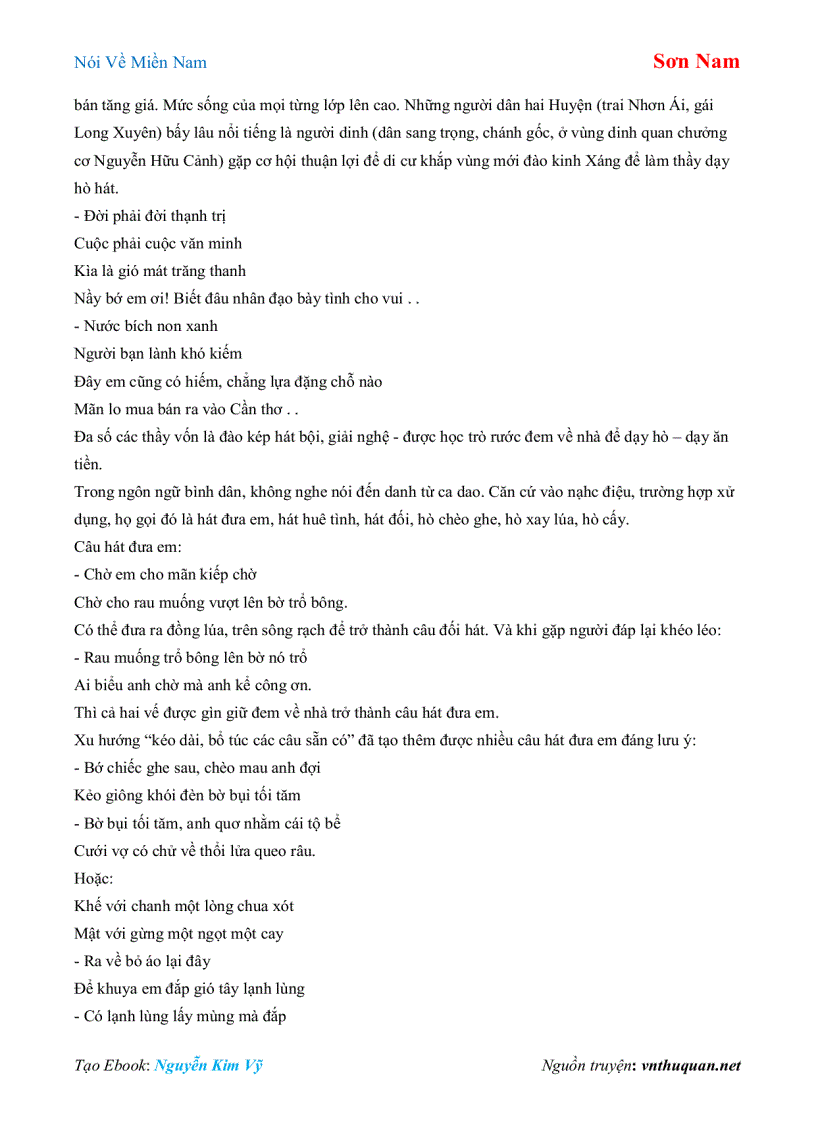 image for page Ebook Nói Về Miền Nam Sơn Nam