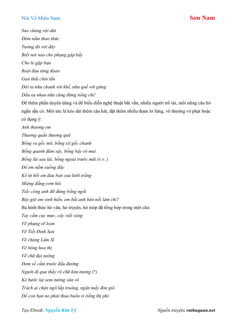 image for page Ebook Nói Về Miền Nam Sơn Nam