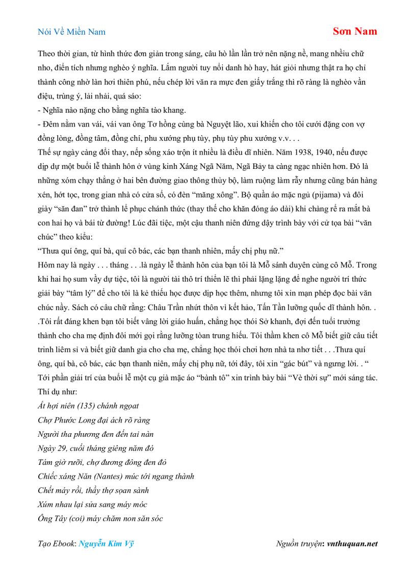 image for page Ebook Nói Về Miền Nam Sơn Nam