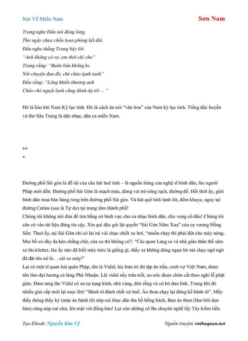 image for page Ebook Nói Về Miền Nam Sơn Nam