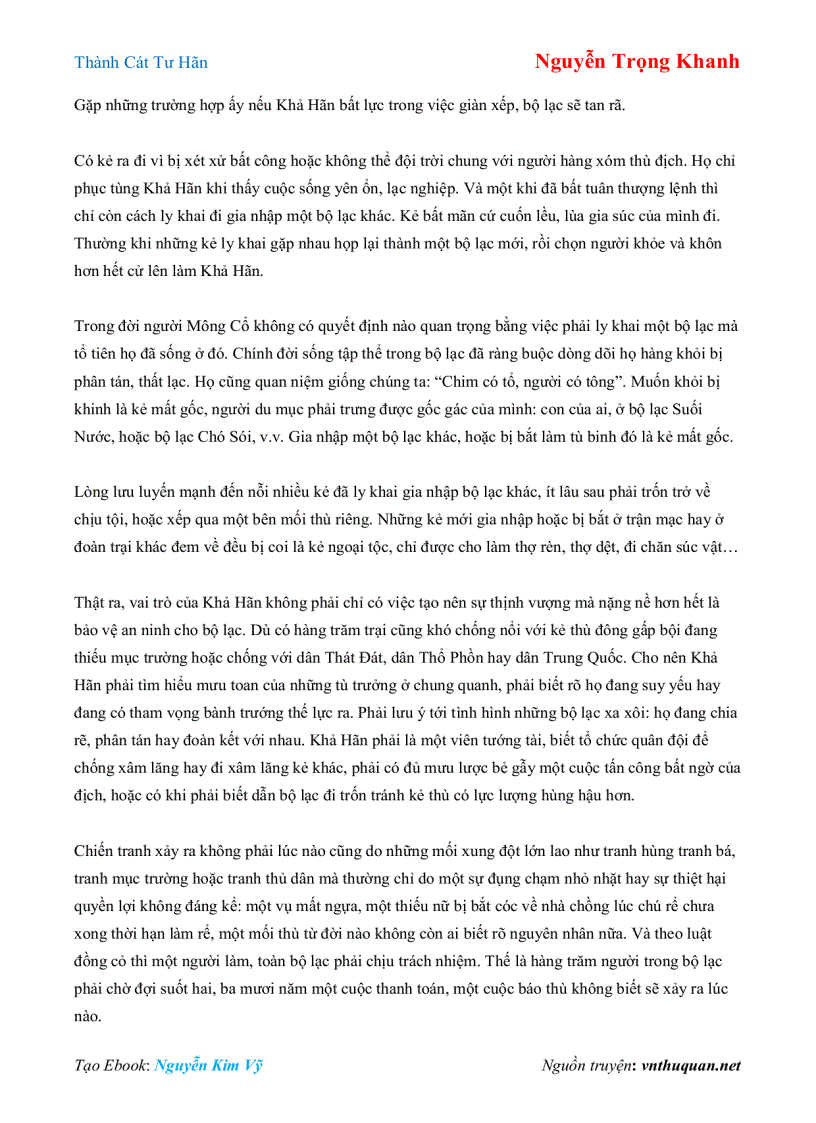 image for page Ebook Thành Cát Tư Hãn Nguyễn Trọng Khanh