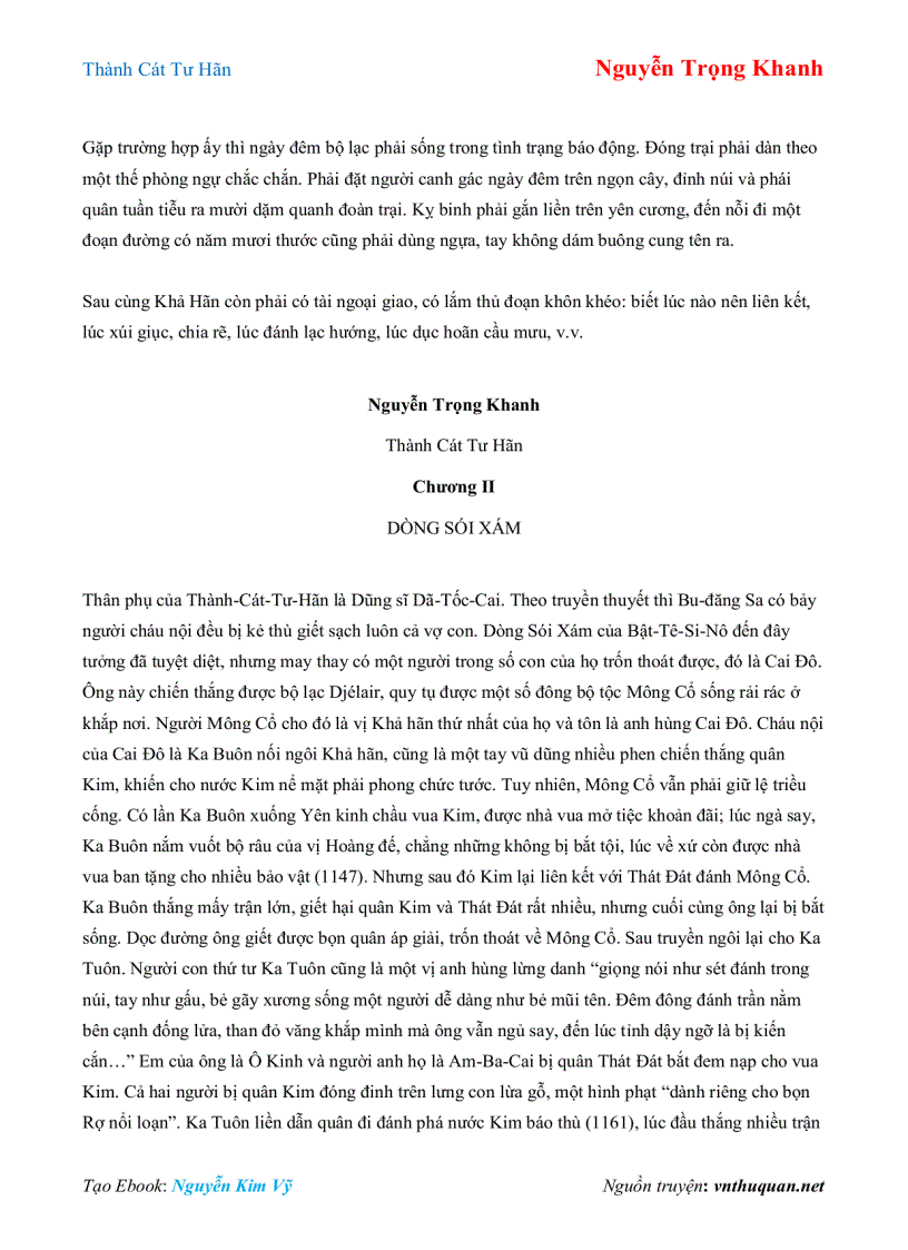 image for page Ebook Thành Cát Tư Hãn Nguyễn Trọng Khanh