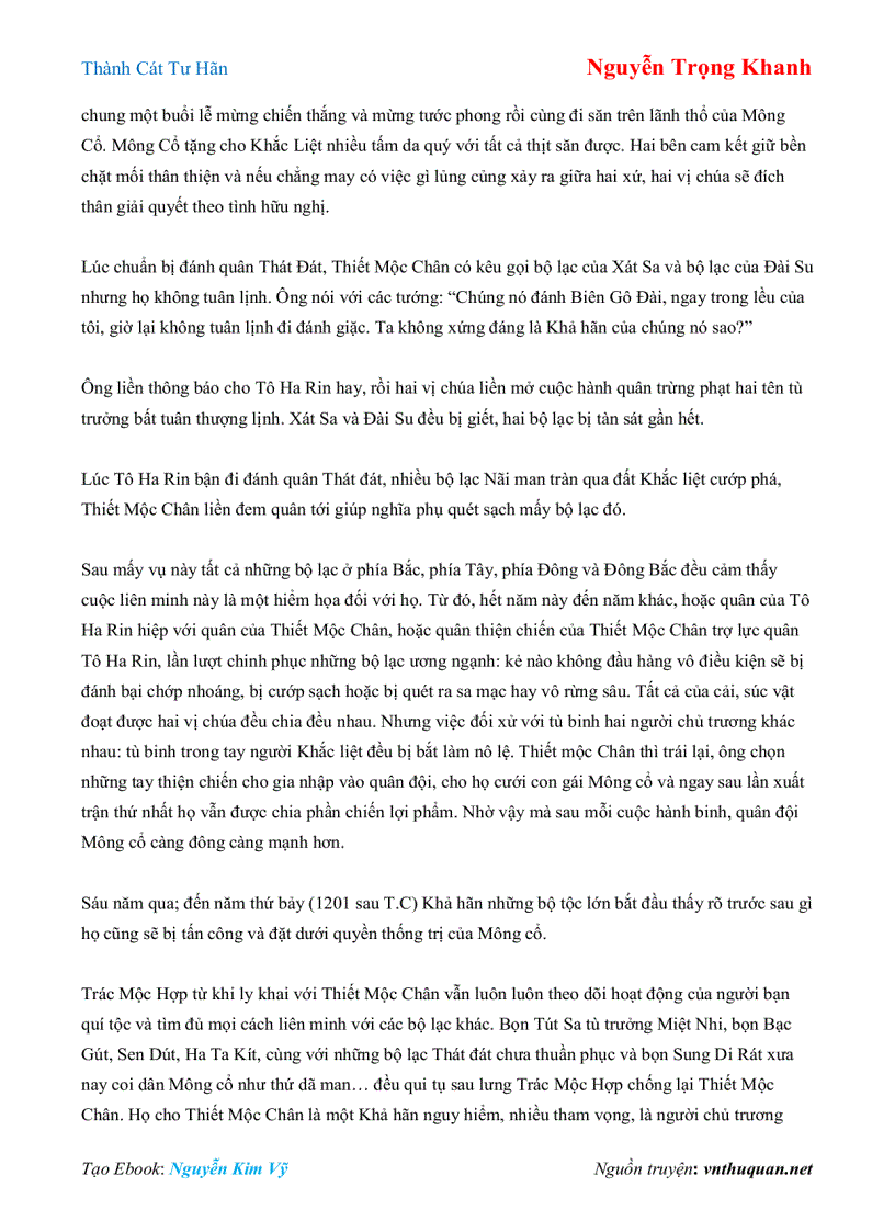 image for page Ebook Thành Cát Tư Hãn Nguyễn Trọng Khanh