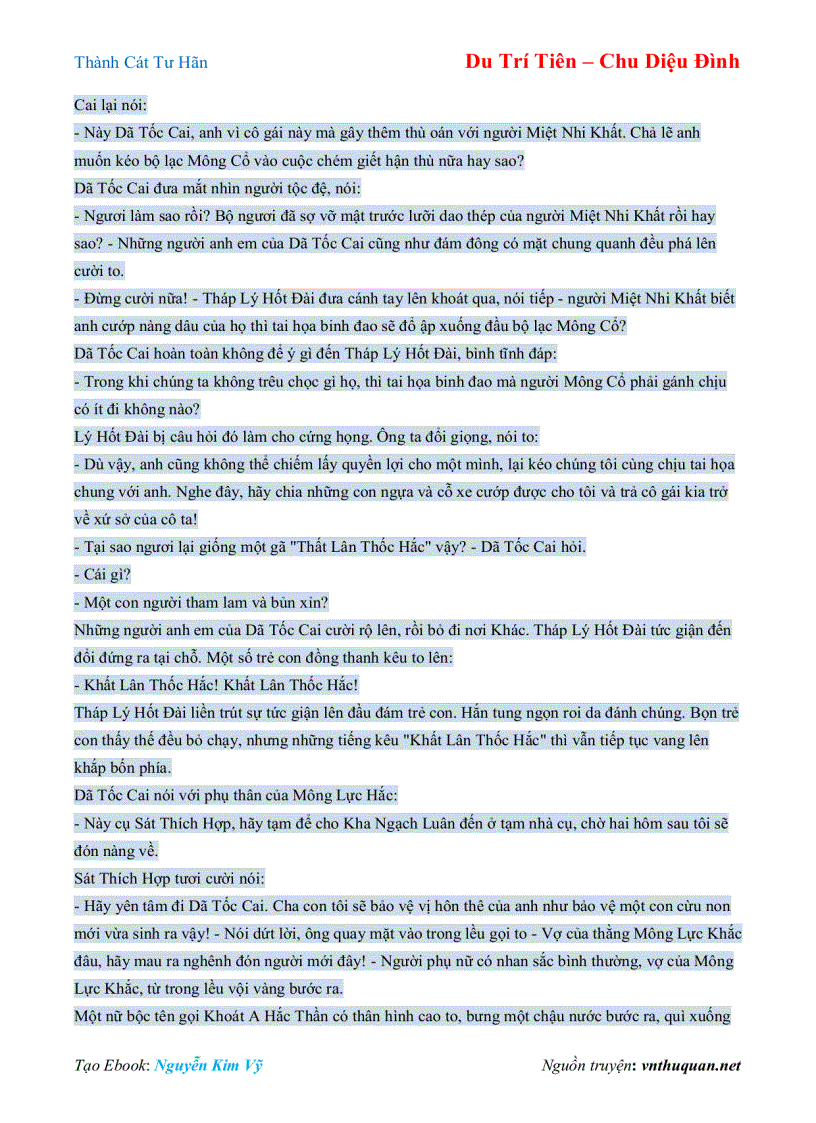 image for page Ebook Thành Cát Tư Hãn Du Trí Tiên Chu Diệu Đình