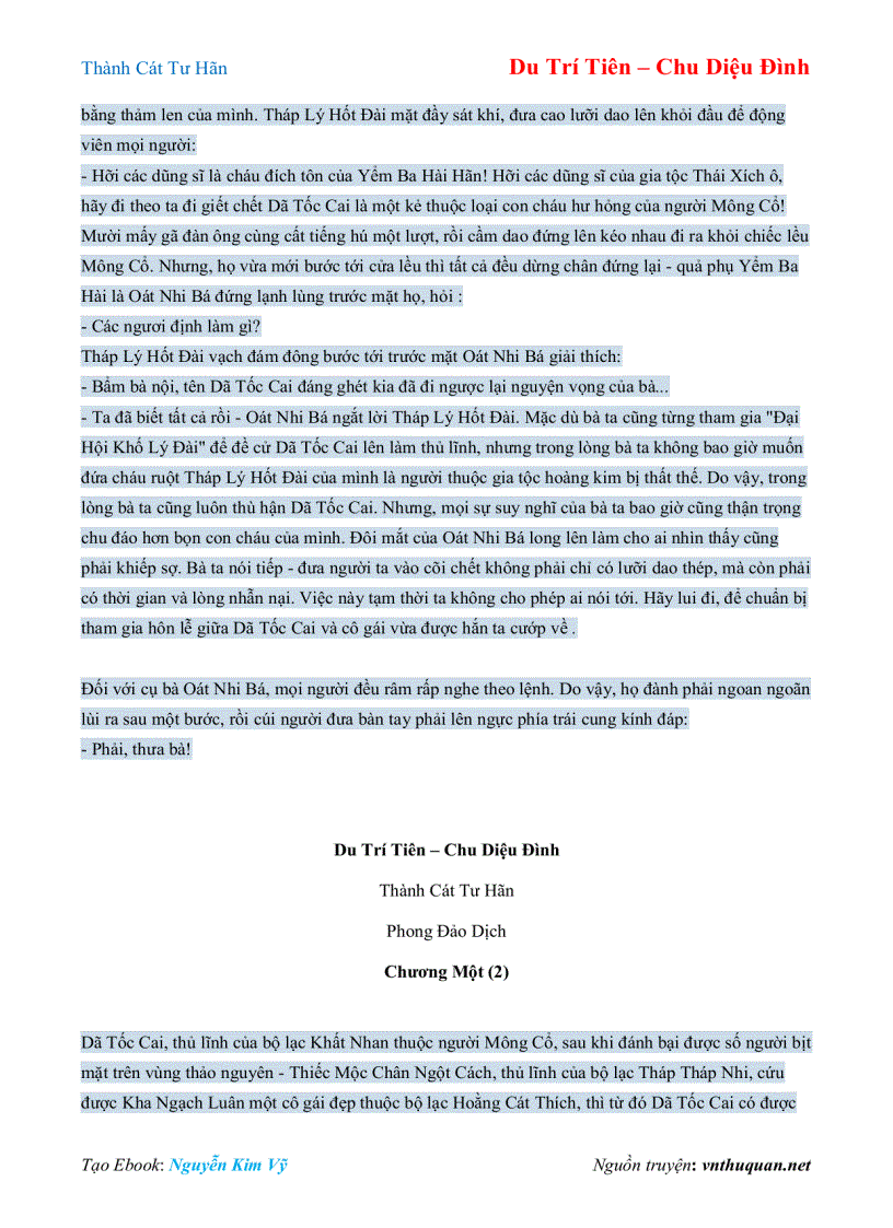 image for page Ebook Thành Cát Tư Hãn Du Trí Tiên Chu Diệu Đình