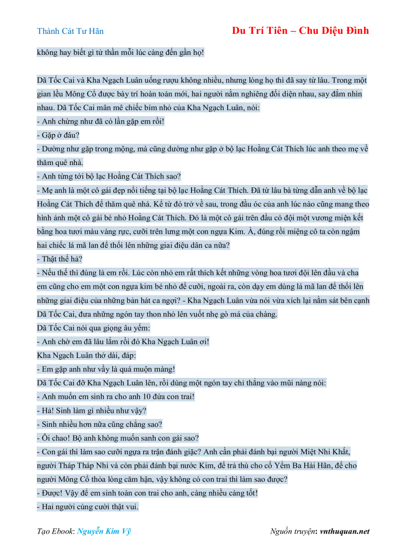 image for page Ebook Thành Cát Tư Hãn Du Trí Tiên Chu Diệu Đình