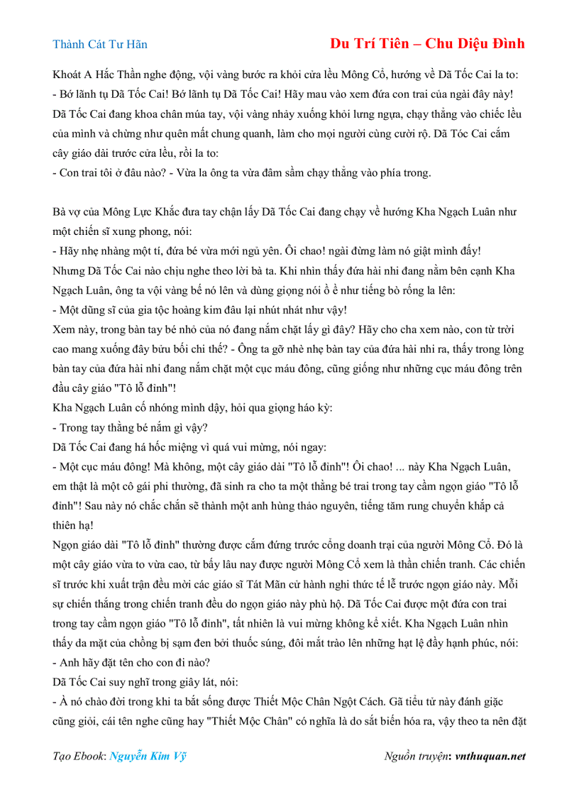 image for page Ebook Thành Cát Tư Hãn Du Trí Tiên Chu Diệu Đình