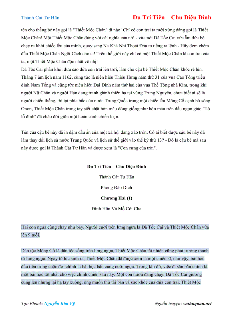 image for page Ebook Thành Cát Tư Hãn Du Trí Tiên Chu Diệu Đình