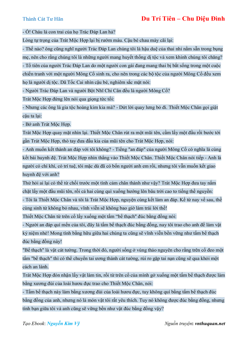 image for page Ebook Thành Cát Tư Hãn Du Trí Tiên Chu Diệu Đình