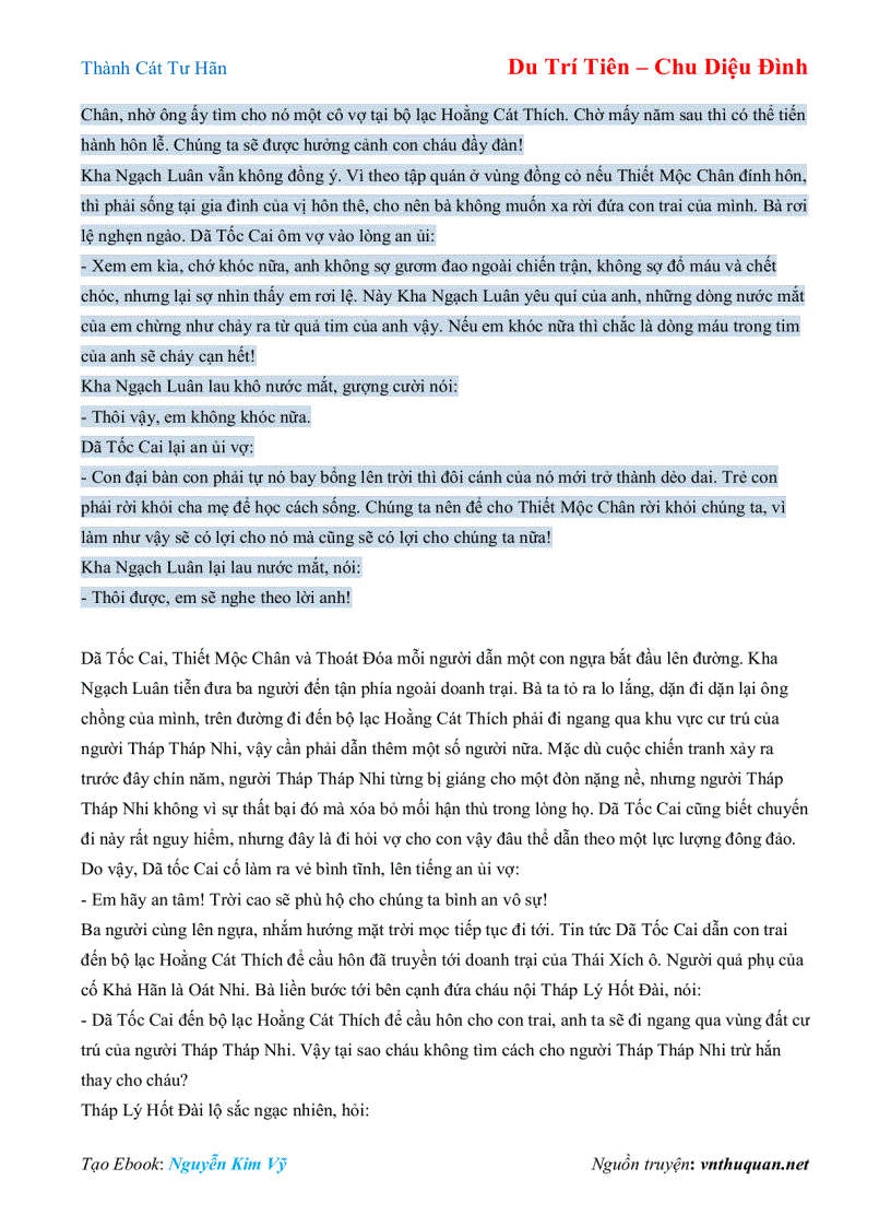 image for page Ebook Thành Cát Tư Hãn Du Trí Tiên Chu Diệu Đình