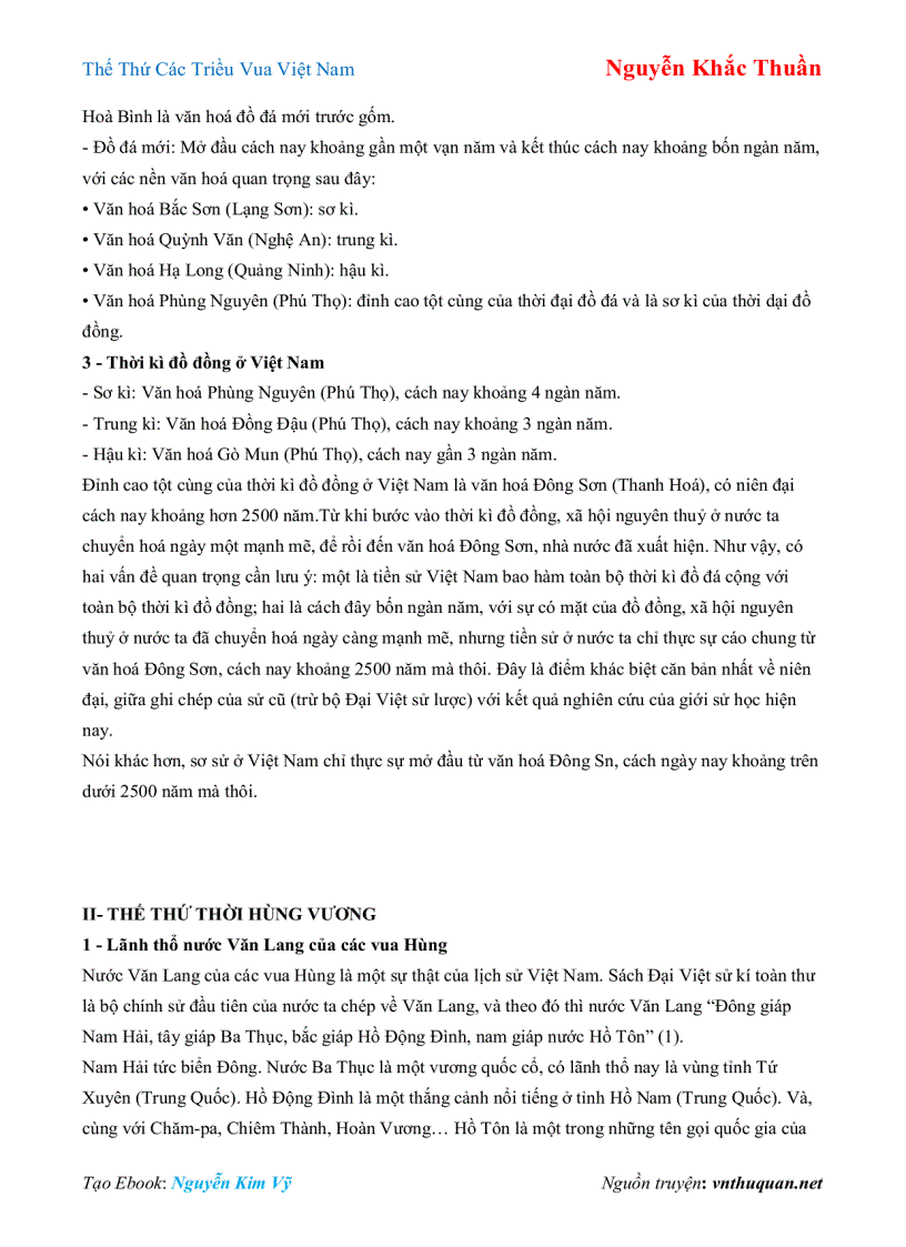 image for page Ebook Thế Thứ Các Triều Vua Việt Nam Nguyễn Khắc Thuần