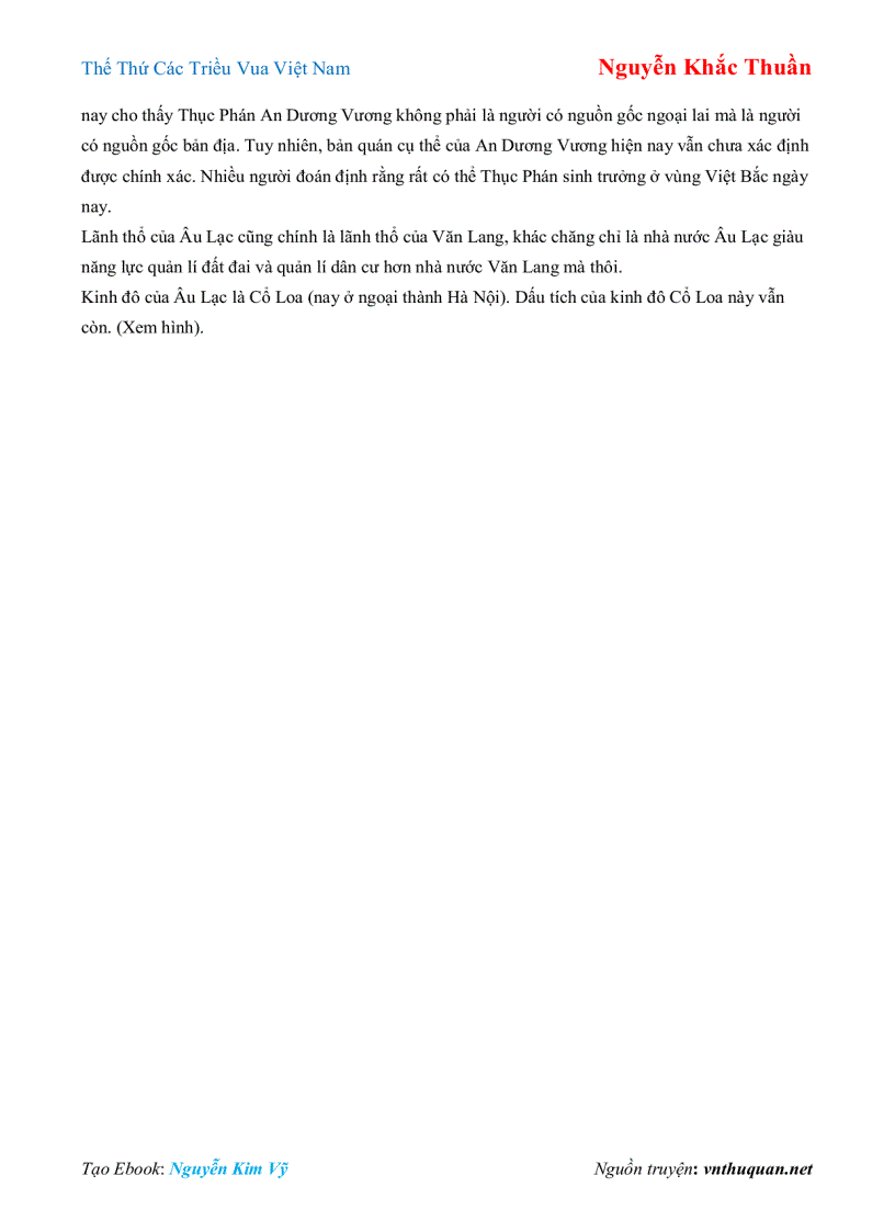 image for page Ebook Thế Thứ Các Triều Vua Việt Nam Nguyễn Khắc Thuần