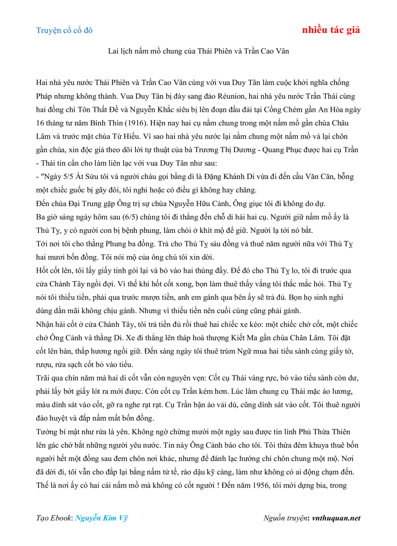 image for page Ebook Truyện cổ cố đô nhiều tác giả