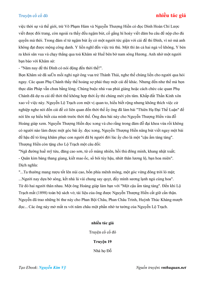 image for page Ebook Truyện cổ cố đô nhiều tác giả