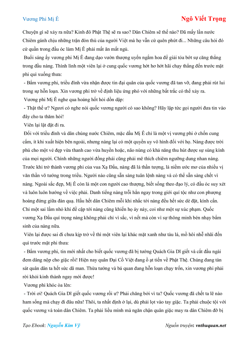 image for page Ebook Vương Phi Mị Ê Ngô Viết Trọng