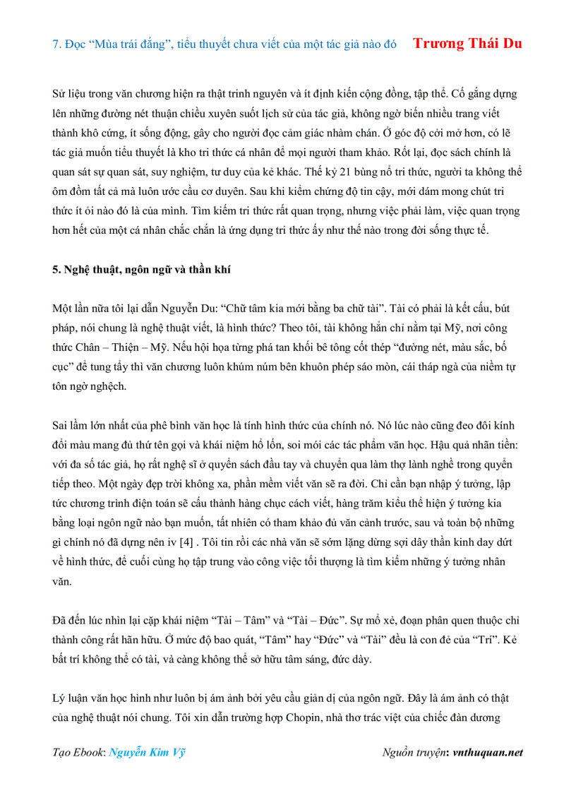 image for page Ebook Đọc Mùa trái đắng tiểu thuyết chưa viết của một tác giả nào đó Trương Thái Du