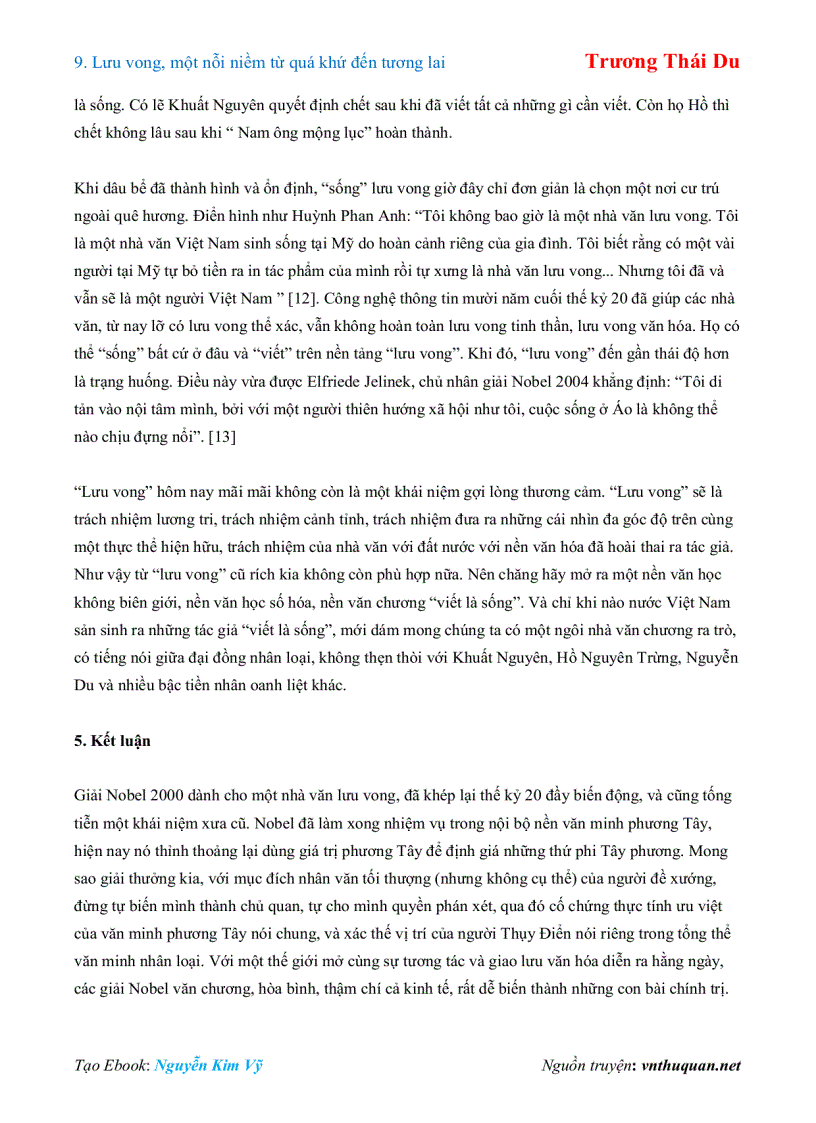 image for page Ebook Lưu vong một nỗi niềm từ quá khứ đến tương lai Trương Thái Du